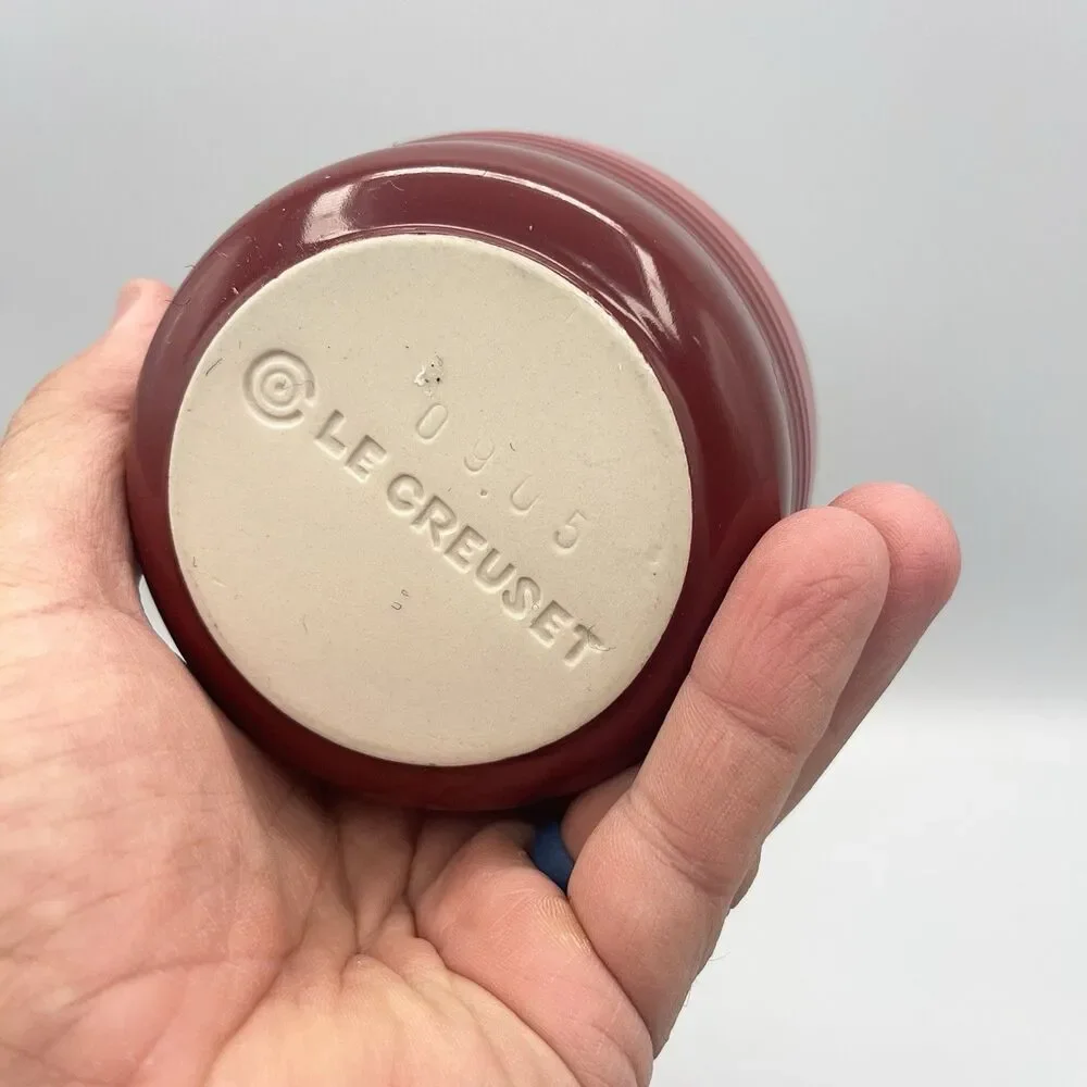 LE CREUSET Red Ramekin Stoneware Custard Cup French Kitchenware